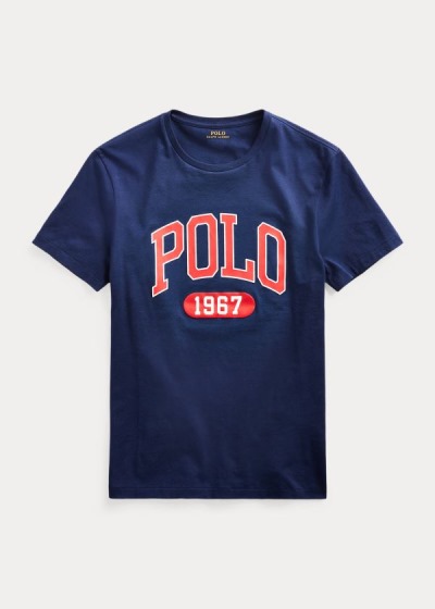 Polo Ralph Lauren Custom Slim Fit Logo T Shirt Herre Danmark (MDGLS0172)